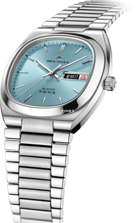 Sea-Gull,Extraordinary Series 34mm,34mm,Stainless Steel,Blue,Automatic,Date,42hours,826,826.32.1051L