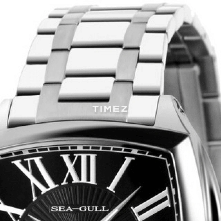 Sea-Gull,Basic 38mm,38mm,Stainless Steel,Black,Automatic,Day,Sapphire,Crystal Glass,836,836.354 BLACK