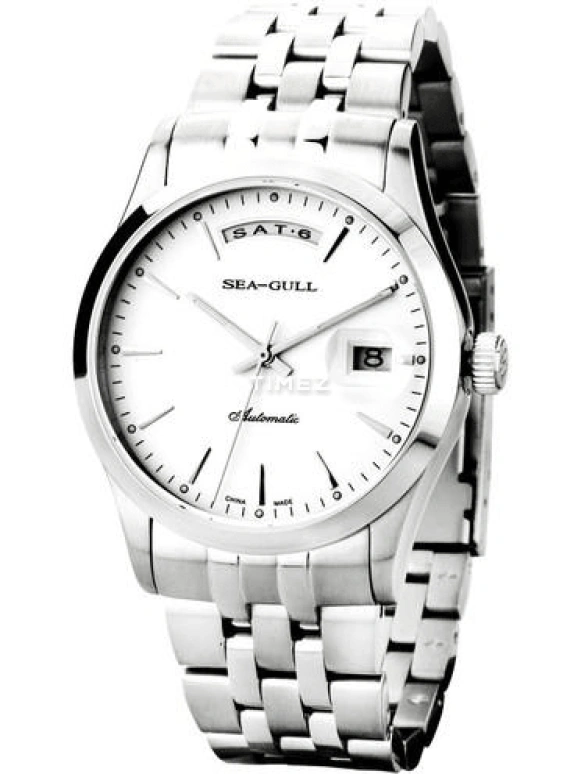 Sea-Gull,Other 39mm,39mm,Stainless Steel,White,Automatic,Date,Day,816,816.363
