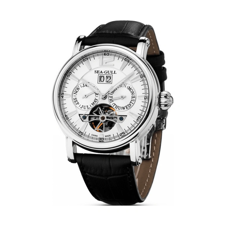 Sea-Gull,Multifunction 42mm,42mm,Stainless Steel,White,Automatic,Month,Date,Day,M307S WHITE