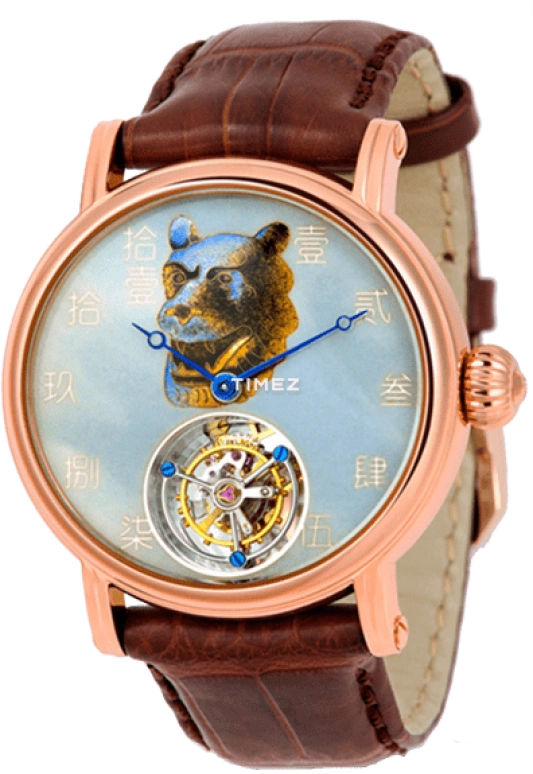 Sea-Gull,Collector 42mm,42mm,Rose Gold,Multi-Color,Handwound,Tourbillon,Sapphire,H618,H618.862