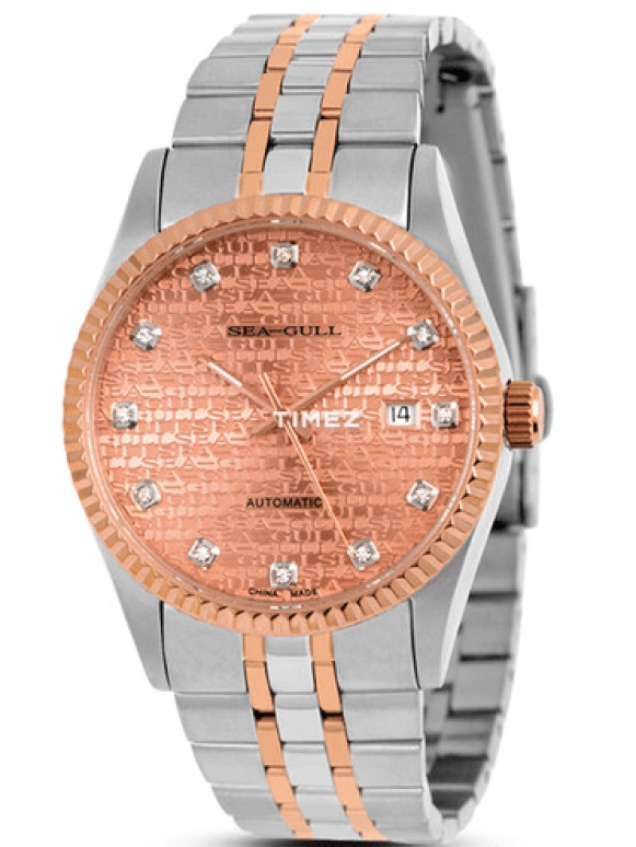 Sea-Gull,Couples 30mm,30mm,Stainless Steel,Coffee,Automatic,Day,Sapphire,Crystal Glass,217,217.335L