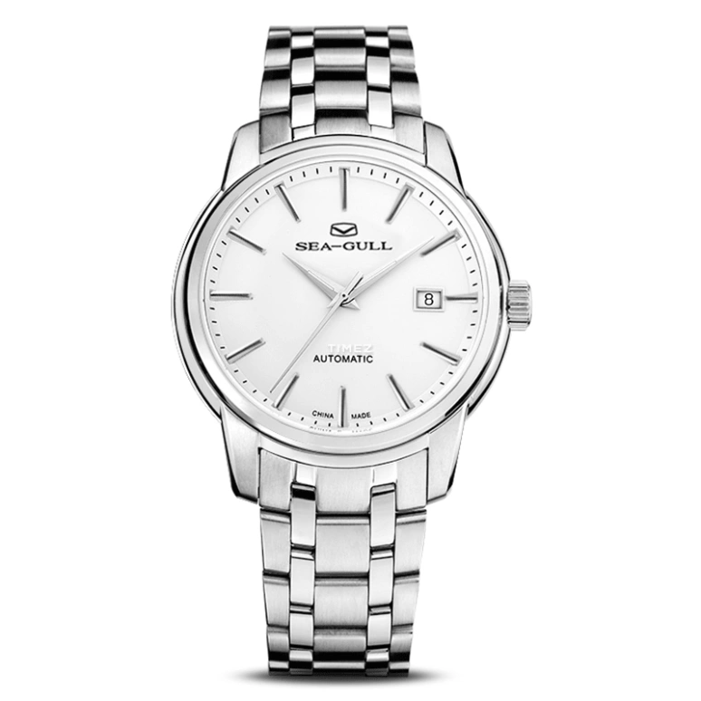 Sea-Gull,Couples 41mm,41mm,Stainless Steel,White,Automatic,Day,Sapphire,816,816.421