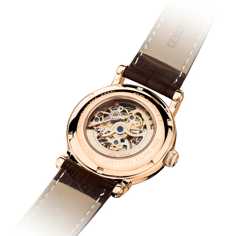 Sea-Gull,Basic 38mm,38mm,Stainless Steel,Skeleton,Automatic,Glass,Round,519,519.338K 