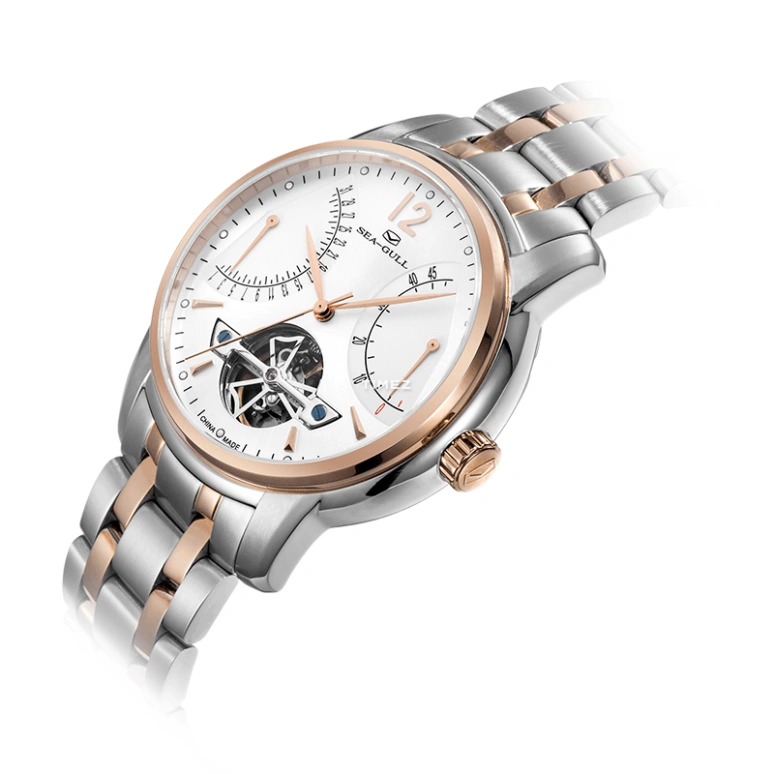 Sea-Gull,Multifunction 41mm,41mm,Stainless Steel,White,Automatic,Day,Power Reserve Indicator,217,217.426 WHITE