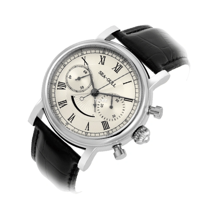 Sea-Gull,Multifunction 41mm,41mm,Stainless Steel,White,Handwound,Chronograph,Power Reserve Indicator,M193S