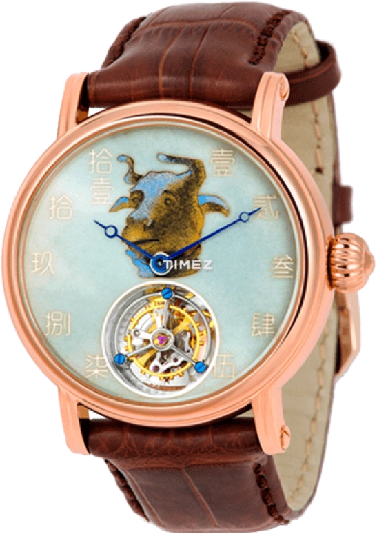 Sea-Gull,Collector 42mm,42mm,Rose Gold,Multi-Color,Handwound,Tourbillon,Sapphire,H618,H618.862