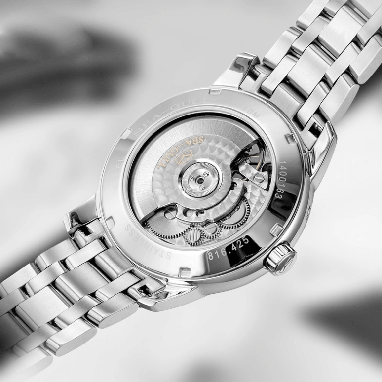 Sea-Gull,Multifunction 40mm,40mm,Stainless Steel,White,Automatic,Date,Day,816,816.425 WHITE