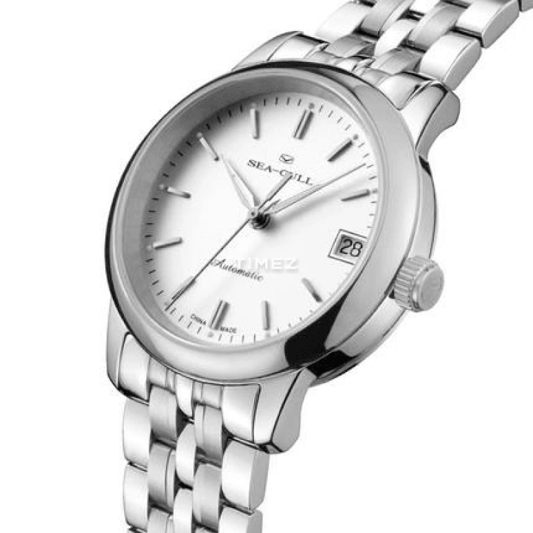 Sea-Gull,Couples 32mm,32mm,Stainless Steel,White,Automatic,Day,Sapphire,Crystal Glass,816,816.12.1015L WHITE