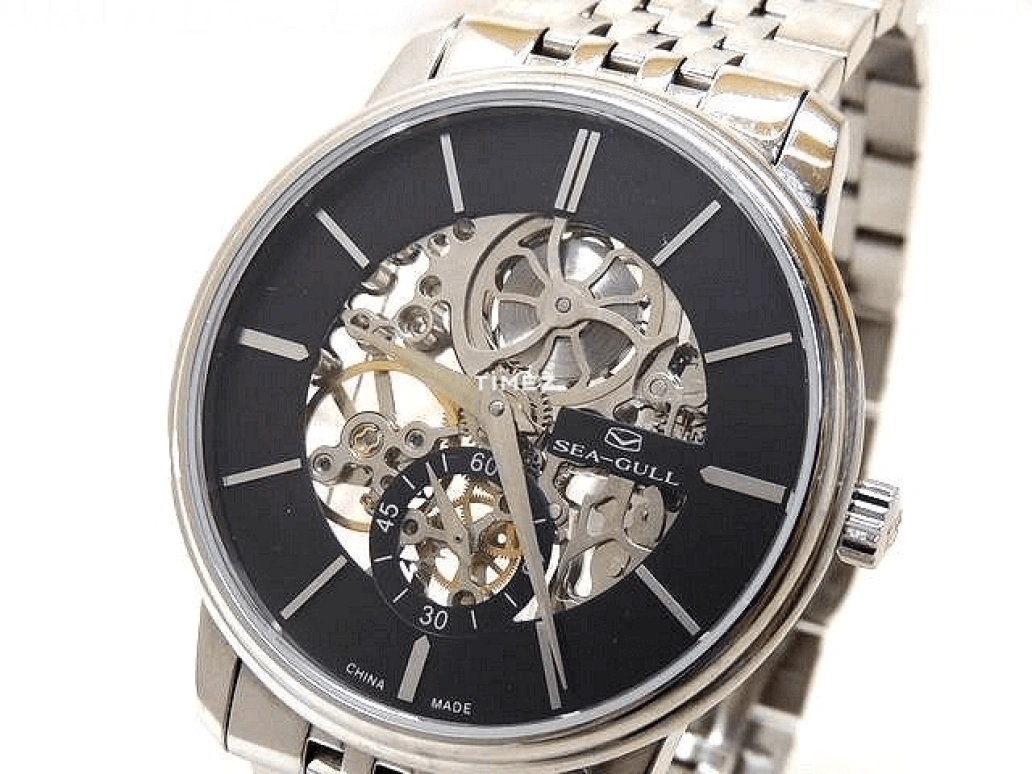 Sea-Gull,Basic 38mm,38mm,Stainless Steel,Black,Handwound,Tourbillon,Sapphire,816,816.401K