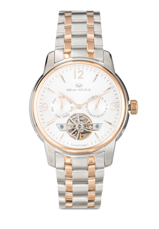 Sea-Gull,Multifunction 41mm,41mm,Stainless Steel,White,Automatic,Date,Day,217,217.424