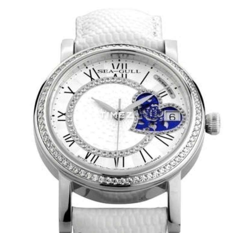 Sea-Gull,Couples 32.80mm,32.80mm,Stainless Steel,White,Automatic,Day,Sapphire,Crystal Glass,719,719.375