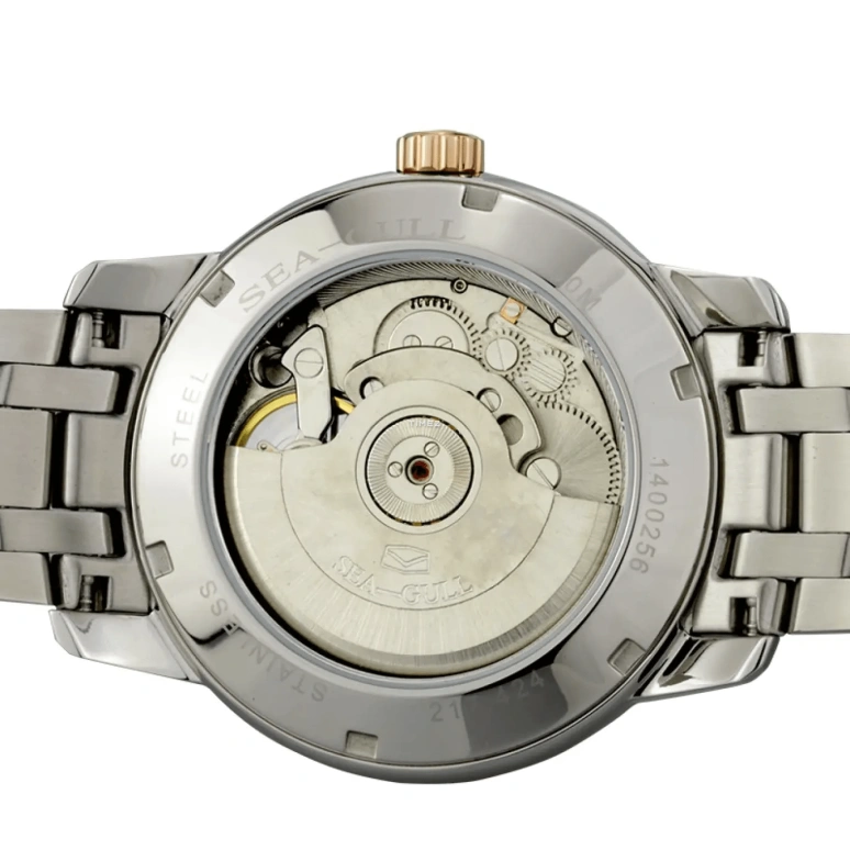 Sea-Gull,Multifunction 41mm,41mm,Stainless Steel,Black,Automatic,Date,Day,217,217.424 BLACK