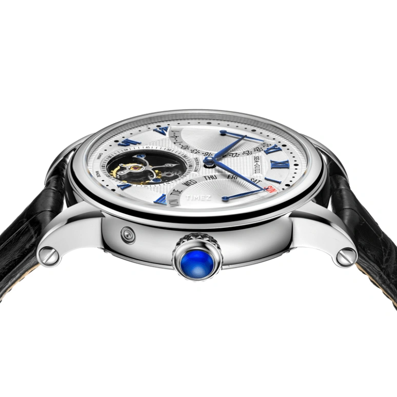 Sea-Gull,Museum 43mm,43mm,Stainless Steel,White,Handwound,Date,Day,Tourbillon,Flyback,Sapphire,Crystal Glass,Round,ST8004ZS
