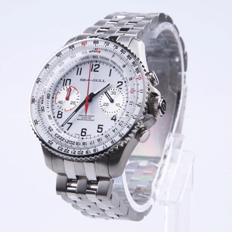 Sea-Gull,Multifunction 42mm,42mm,Titanium,White,Automatic,Chronograph,Rattrapante,413,413.361 WHITE