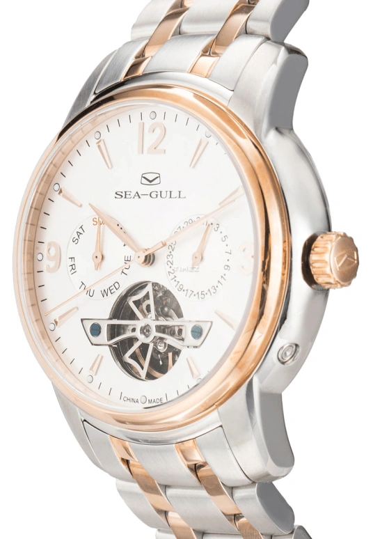 Sea-Gull,Multifunction 41mm,41mm,Stainless Steel,White,Automatic,Date,Day,217,217.424