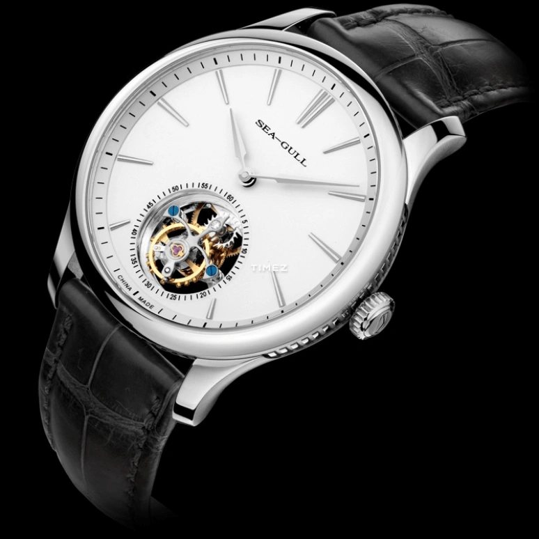 Sea-Gull,Other 41mm,41mm,Stainless Steel,Stainless Steel,White,Handwound,Tourbillon,Sapphire,818,818.930 WHITE