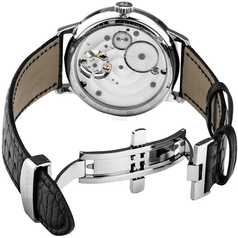 Sea-Gull,Tourbillon 42mm,42mm,Stainless Steel,White,Handwound,Tourbillon,Sapphire,Crystal Glass,818,818.872
