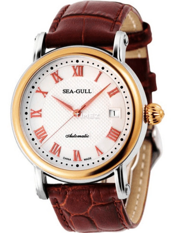 Sea-Gull,Business 38.50mm,38.50mm,Stainless Steel,White,Automatic,Day,Sapphire,Crystal Glass,219,219.365