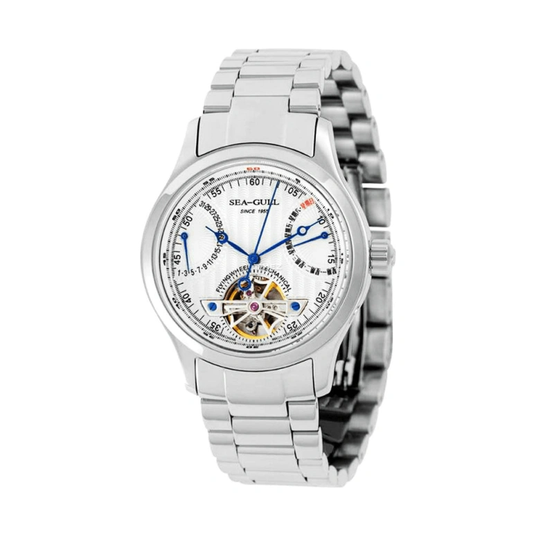 Sea-Gull,Multifunction 39mm,39mm,Stainless Steel,White,Automatic,Date,Day,Flyback,Retrograde,Sapphire,Round,M162S WHITE
