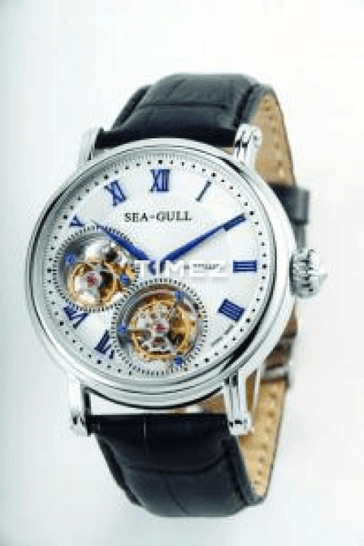 Sea-Gull,Tourbillon 41mm,41mm,White Gold,White,Handwound,Tourbillon,Sapphire,Crystal Glass,ST8080,ST8080-2GB