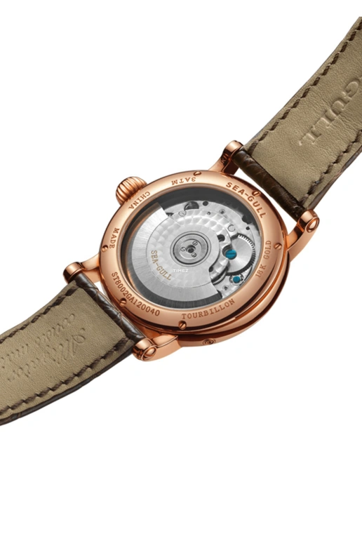Sea-Gull,Museum 40mm,40mm,Rose Gold,White,Automatic,Tourbillon,Sapphire,ST8002ZGA