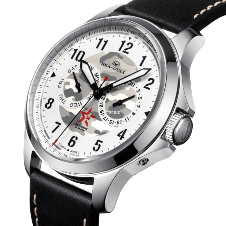 Sea-Gull,Basic 44mm,44mm,Stainless Steel,White,Automatic,Date,Day,819,819.97.1010