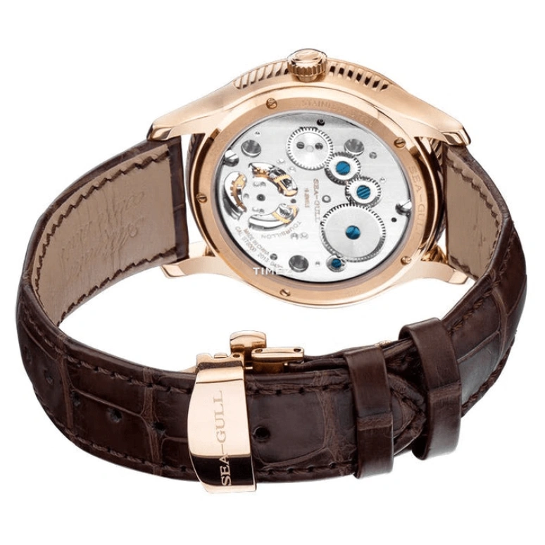 Sea-Gull,Tourbillon 41mm,41mm,Stainless Steel,White,Handwound,Tourbillon,Sapphire,518,518.930
