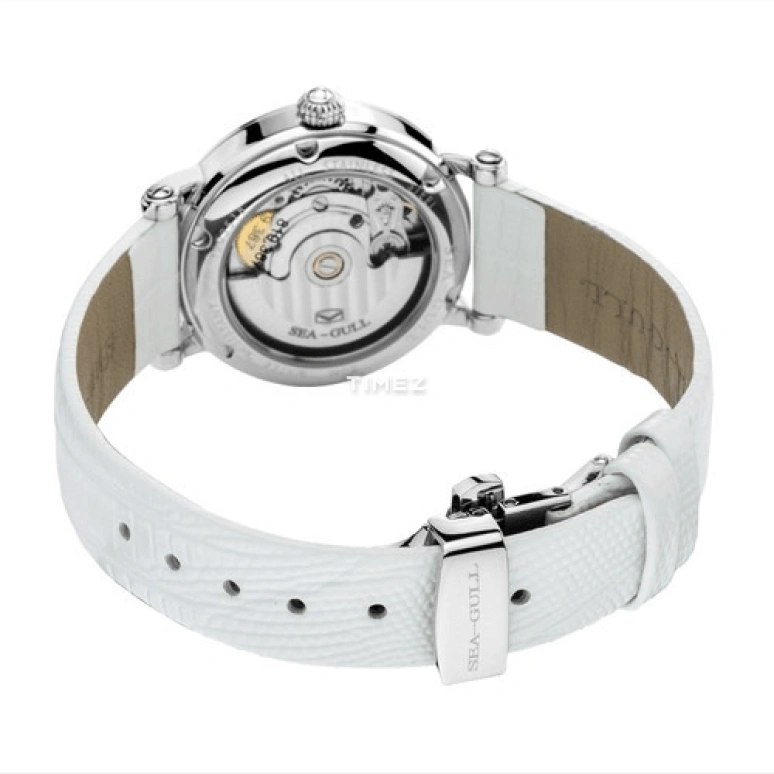 Sea-Gull,Couples 32mm,32mm,Stainless Steel,White,Automatic,Day,Sapphire,819,819.387