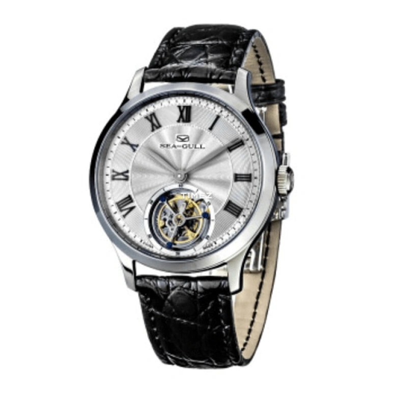 Sea-Gull,Tourbillon 42mm,42mm,Stainless Steel,White,Handwound,Tourbillon,Sapphire,818,818.660