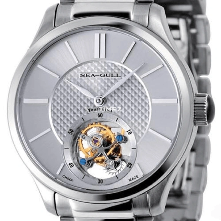 Sea-Gull,Tourbillon 0mm,0mm,Stainless Steel,White,Handwound,Tourbillon,Round,816,816.910