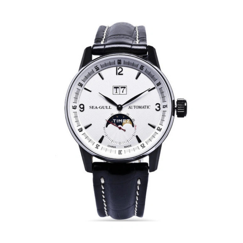 Sea-Gull,Multifunction 43.50mm,43.50mm,Stainless Steel,White,Automatic,Chronograph,Annual Calendar,Date,219,219.330 WHITE