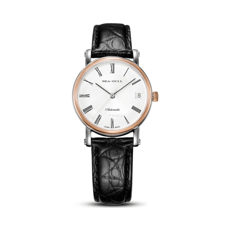 Sea-Gull,Couples 30.50mm,30.50mm,Stainless Steel,Silver White,Automatic,Day,Sapphire,218,218.377L