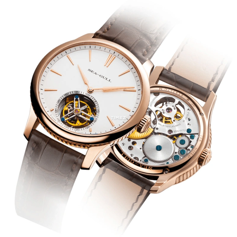 Sea-Gull,Collector 42.50mm,42.50mm,Rose Gold,Yellow Gold,White,Automatic,Tourbillon,Sapphire,ST8267G,ST8267G-M