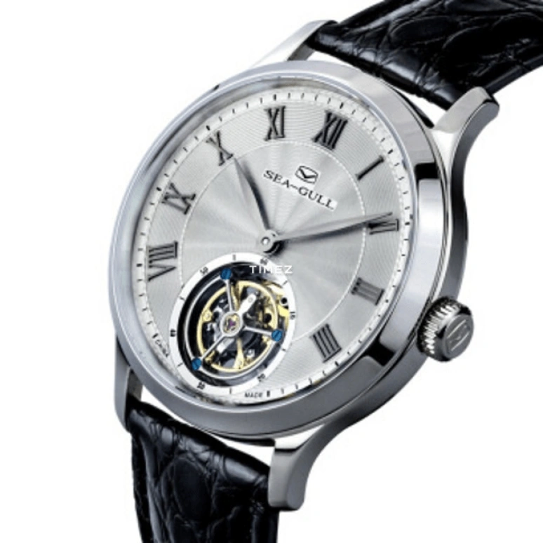 Sea-Gull,Tourbillon 42mm,42mm,Stainless Steel,White,Handwound,Tourbillon,Sapphire,818,818.660