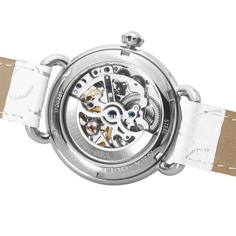 Sea-Gull,Couples 36mm,36mm,Stainless Steel,Skeleton,Automatic,Sapphire,Crystal Glass,Round,719,719.18.1102L
