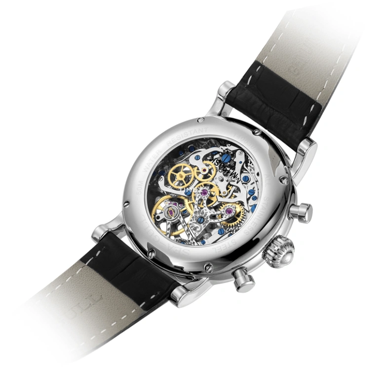 Sea-Gull,Museum 41mm,41mm,Stainless Steel,Skeleton,Automatic,Chronograph,Sapphire,Crystal Glass,M190SK
