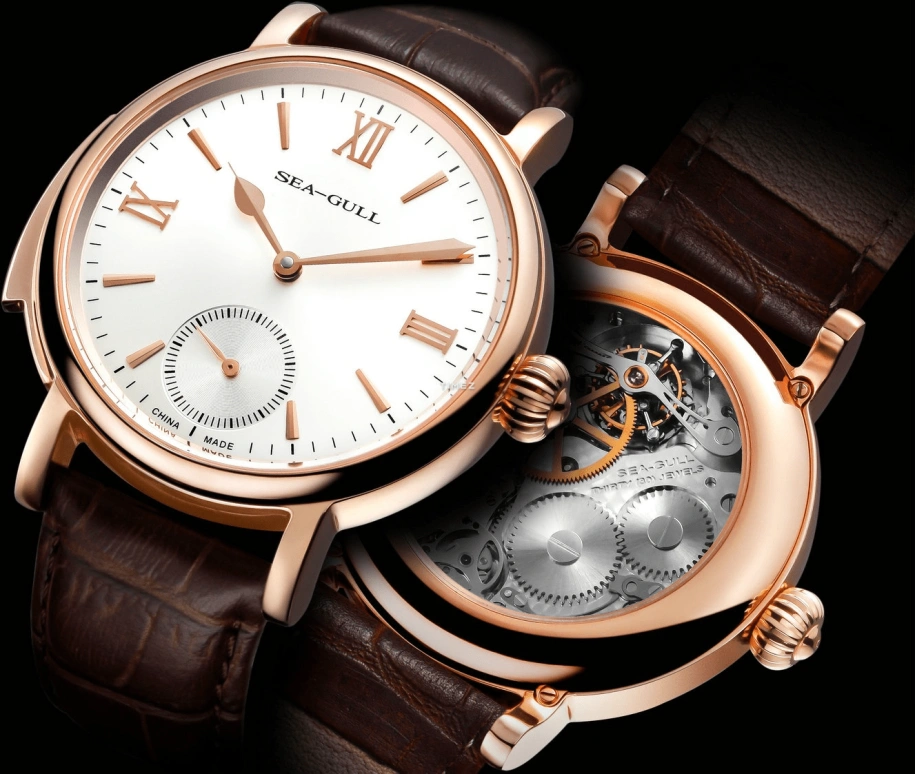 Sea-Gull,Collector 46mm,46mm,Rose Gold,Yellow Gold,White,Handwound,Tourbillon,Minute Repeater,ST9200G,ST9200G-M