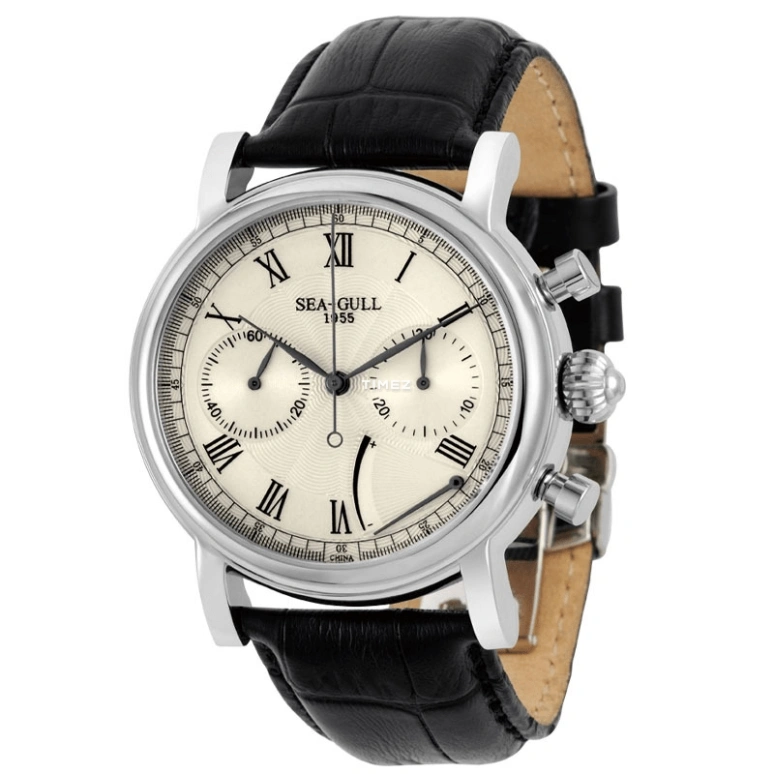 Sea-Gull,Museum 41mm,41mm,Stainless Steel,White,Handwound,Chronograph,Power Reserve Indicator,M200S