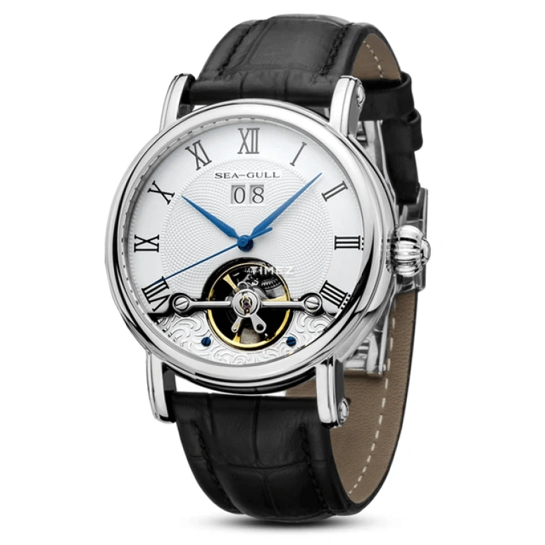 Sea-Gull,Business 40.50mm,40.50mm,Stainless Steel,White,Automatic,Day,Big Date,819,819.382