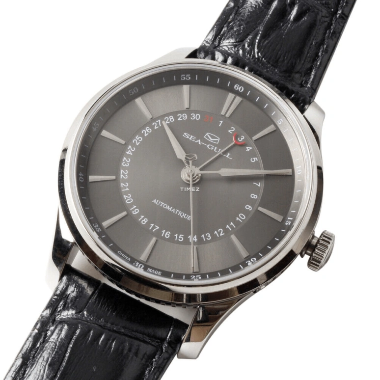 Sea-Gull,Designer 41mm,41mm,Stainless Steel,Black,Automatic,Day,Sapphire,819,819.12.1001 BLACK