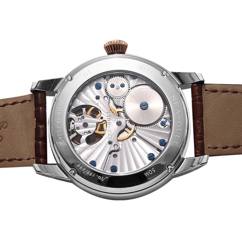 Sea-Gull,Tourbillon 42mm,42mm,Stainless Steel,Rose Gold,Multi-Color,Handwound,Tourbillon,Sapphire,218,218.98.7024G