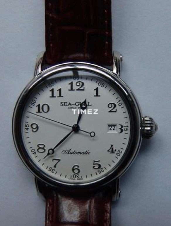 Sea-Gull,Business 38mm,38mm,Stainless Steel,White,Automatic,Day,Glass,M186