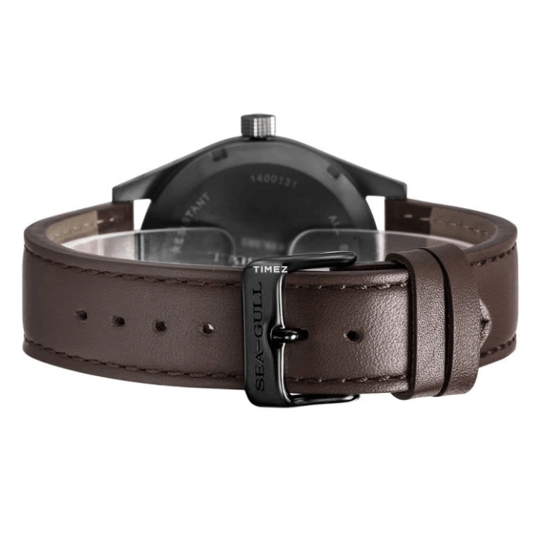 Sea-Gull,Slim 40mm,40mm,Stainless Steel,Black,Automatic,Day,Sapphire,819,819.583H