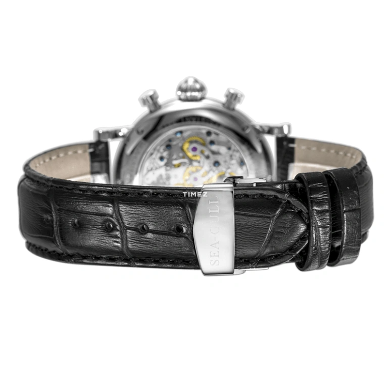 Sea-Gull,Museum 41mm,41mm,Stainless Steel,Skeleton,Automatic,Chronograph,Sapphire,Crystal Glass,M190SK