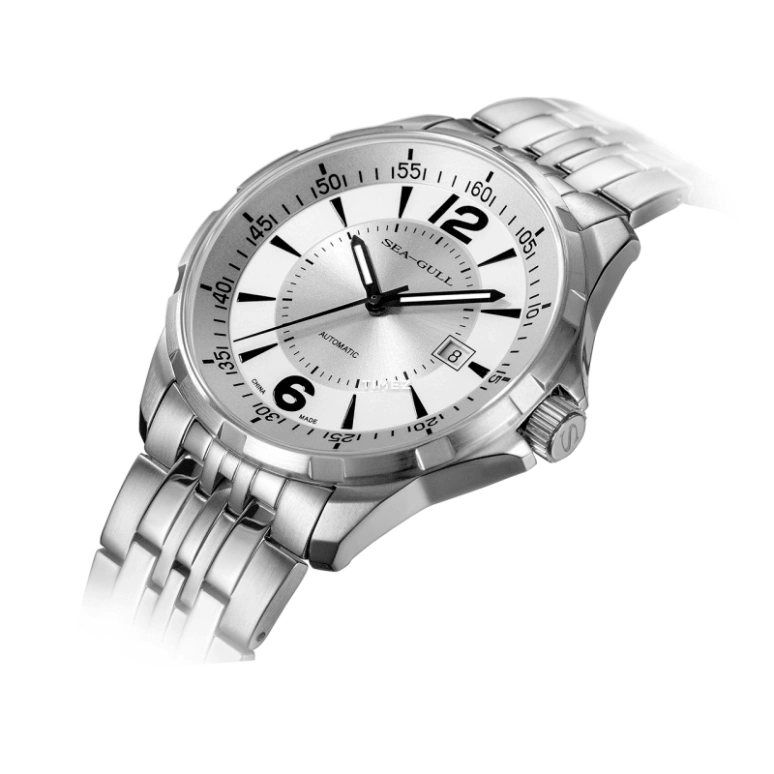 Sea-Gull,Basic 42mm,42mm,Stainless Steel,White,Automatic,Day,Sapphire,Crystal Glass,816,816.355 WHITE