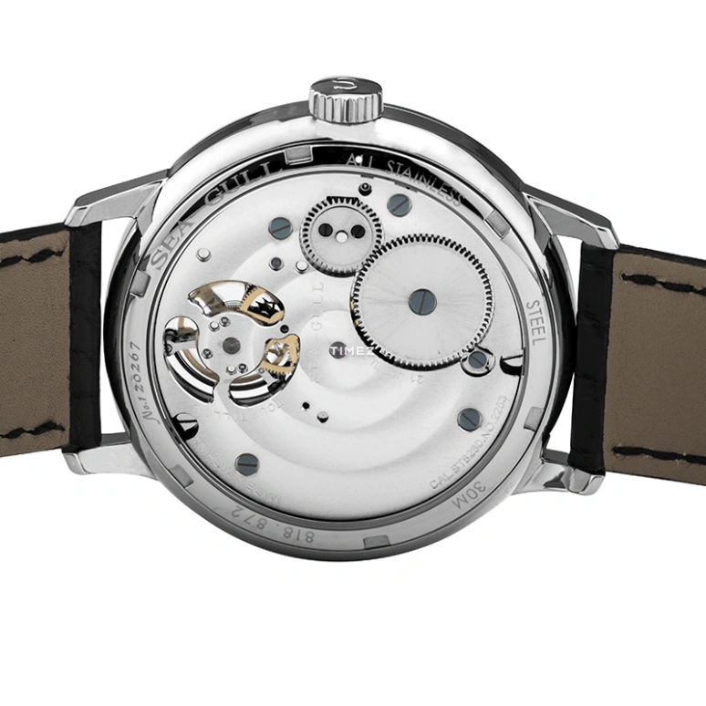 Sea-Gull,Tourbillon 42mm,42mm,Stainless Steel,White,Handwound,Tourbillon,Sapphire,Crystal Glass,818,818.872