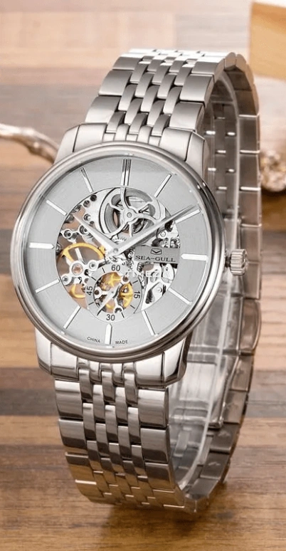 Sea-Gull,Basic 38mm,38mm,Stainless Steel,Grey,Handwound,Tourbillon,Sapphire,816,816.401K GREY
