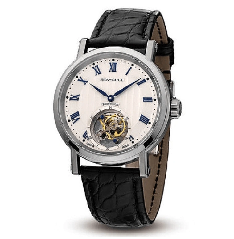 Sea-Gull,Tourbillon 40mm,40mm,Stainless Steel,White,Handwound,Tourbillon,Sapphire,818,818.920