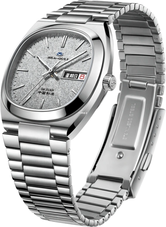 Sea-Gull,Extraordinary Series 34mm,34mm,Stainless Steel,Pastel Cyan,Automatic,Date,Silver,826,826.92.1051C